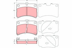 Bremsbelagsatz Scheibenbremse Vorderachse für DAIHATSU CUORE V