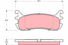 Bremsbelagsatz Scheibenbremse Hinterachse für MAZDA 323 C V F S
