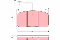 Bremsbelagsatz Scheibenbremse Vorderachse für RENAULT MASTER I Bus Kasten