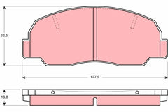 Bremsbelagsatz Scheibenbremse Vorderachse für DAIHATSU BERTONE FEROZA Soft Top