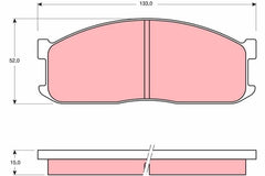Bremsbelagsatz Scheibenbremse Vorderachse für FORD MAZDA KIA ECONOVAN Kasten