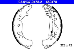 Bremsbackensatz Hinterachse für FIAT OPEL GRANDE PUNTO LINEA EVO Van
