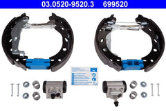 Bremsbackensatz Hinterachse für SMART CABRIO CITY-COUPE CROSSBLADE FORTWO Coupe