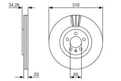 2x Bremsscheibe Vorderachse für AUDI SEAT VW A1 Sportback IBIZA IV SC ST