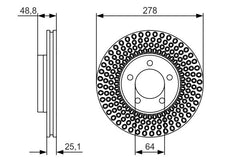 2x Bremsscheibe Vorderachse für VOLVO V40 Schrägheck Cross Country