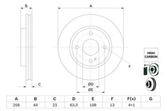2x Bremsscheibe Vorderachse für FORD KA+ III Stufenheck
