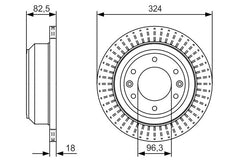 2x Bremsscheibe Hinterachse für HYUNDAI H-1 Cargo Travel