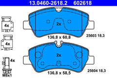 Bremsbelagsatz Scheibenbremse Hinterachse für FORD TOURNEO CUSTOM V362 Bus