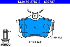 Bremsbelagsatz Scheibenbremse Hinterachse für AUDI SEAT SKODA VW A1 Allstreet