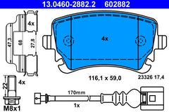 Bremsbelagsatz Scheibenbremse Hinterachse für VW CALIFORNIA T5 Camper T6