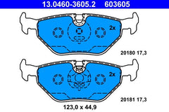 Bremsbelagsatz Scheibenbremse Hinterachse für BMW MG ROVER SAAB 3 Coupe