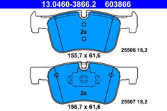 Bremsbelagsatz Scheibenbremse Vorderachse für BMW 1 3 Gran Turismo Touring 4