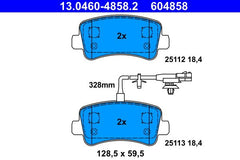 Bremsbelagsatz Scheibenbremse Hinterachse für NISSAN OPEL RENAULT NV400 Kasten