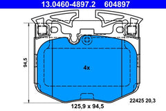Bremsbelagsatz Scheibenbremse Vorderachse für BMW TOYOTA 2 Coupe 3 Touring 4