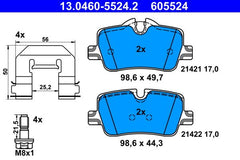 Bremsbelagsatz Scheibenbremse Hinterachse für BMW 2 Coupe 3 Touring 4 Gran