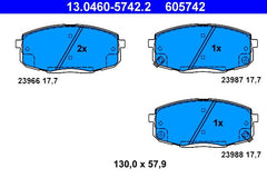 Bremsbelagsatz Scheibenbremse Vorderachse für HYUNDAI KIA i30 Kombi CARENS I