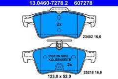 Bremsbelagsatz Scheibenbremse Hinterachse für PEUGEOT 508 SW I Kasten/Kombi