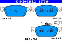 Bremsbelagsatz Scheibenbremse Vorderachse für VW CALIFORNIA T5 Camper T6