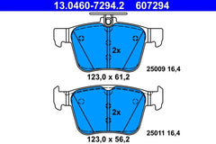 Bremsbelagsatz Scheibenbremse Hinterachse für AUDI SEAT SKODA VW CUPRA A3
