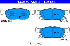 Bremsbelagsatz Scheibenbremse Vorderachse für FORD USA GALAXY III S-MAX MK VAN