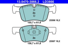 Bremsbelagsatz Scheibenbremse Vorderachse für BMW 1 3 Gran Turismo Touring 4