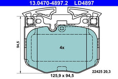 Bremsbelagsatz Scheibenbremse Vorderachse für BMW TOYOTA 2 Coupe 3 Touring 4