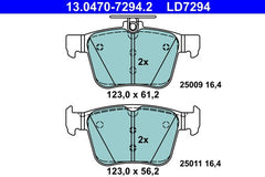 Bremsbelagsatz Scheibenbremse Hinterachse für AUDI SEAT SKODA VW CUPRA A3