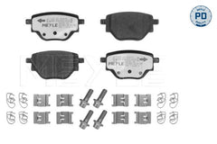Bremsbelagsatz Scheibenbremse Hinterachse für CITROËN OPEL PEUGEOT C4 III CORSA