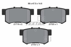 Bremsbelagsatz Scheibenbremse Hinterachse für HONDA MG ROVER SUZUKI ACCORD IV