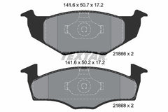 Bremsbelagsatz Scheibenbremse Vorderachse für SEAT SKODA VW AROSA FABIA I