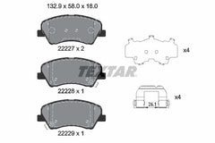 Bremsbelagsatz Scheibenbremse Vorderachse für HYUNDAI KIA BAYON i20 III RIO