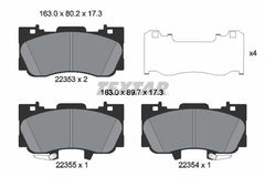 Bremsbelagsatz Scheibenbremse Vorderachse für FORD USA MUSTANG Coupe Convertible