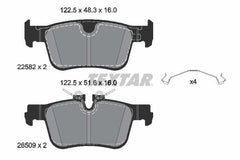 Bremsbelagsatz Scheibenbremse Hinterachse für VOLVO S60 III S90 II V60 Cross