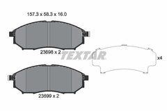 Bremsbelagsatz Scheibenbremse Vorderachse für NISSAN RENAULT INFINITI MURANO II