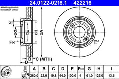 2x Bremsscheibe Vorderachse für NISSAN RENAULT DACIA MICRA III V C+C NOTE