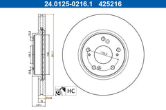 2x Bremsscheibe Vorderachse für HONDA CIVIC IX Stufenheck Tourer X Schrägheck