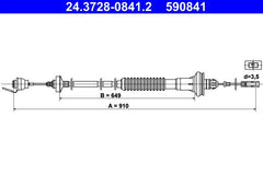 Kupplungsseil für PEUGEOT 206 Schrägheck CC SW