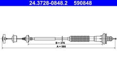 Kupplungsseil für PEUGEOT 206+ 206 Schrägheck CC SW Stufenheck Van