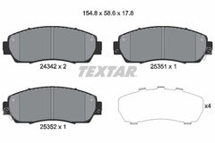 Bremsbelagsatz Scheibenbremse Vorderachse für HONDA CROSSTOUR I CR-V III IV V