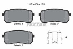 Bremsbelagsatz Scheibenbremse Hinterachse für HYUNDAI KIA ix55 H-1 Cargo Travel