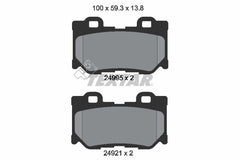 Bremsbelagsatz Scheibenbremse Hinterachse für NISSAN INFINITI 370Z Coupe