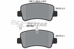 Bremsbelagsatz Scheibenbremse Hinterachse für NISSAN OPEL RENAULT INTERSTAR