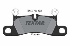 Bremsbelagsatz Scheibenbremse Hinterachse für PORSCHE 911 Cabriolet Targa