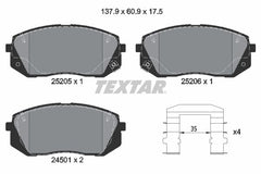 Bremsbelagsatz Scheibenbremse Vorderachse für HYUNDAI KIA i40 I CW ix35 KONA