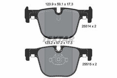 Bremsbelagsatz Scheibenbremse Hinterachse für BMW 3 Gran Turismo Touring 4