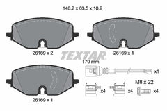 Bremsbelagsatz Scheibenbremse Vorderachse für AUDI FORD SEAT SKODA VW CUPRA A3