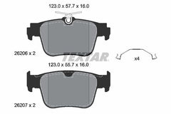 Bremsbelagsatz Scheibenbremse Hinterachse für AUDI FORD SEAT SKODA VW CUPRA A3