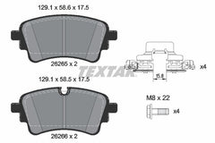 Bremsbelagsatz Scheibenbremse Hinterachse für AUDI A4 B9 Avant A5 Sportback A6