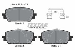 Bremsbelagsatz Scheibenbremse Vorderachse für HYUNDAI KIA GENESIS SANTA FE IV V