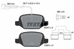 Bremsbelagsatz Scheibenbremse Hinterachse für FIAT ABARTH 500 C 500X 500C /